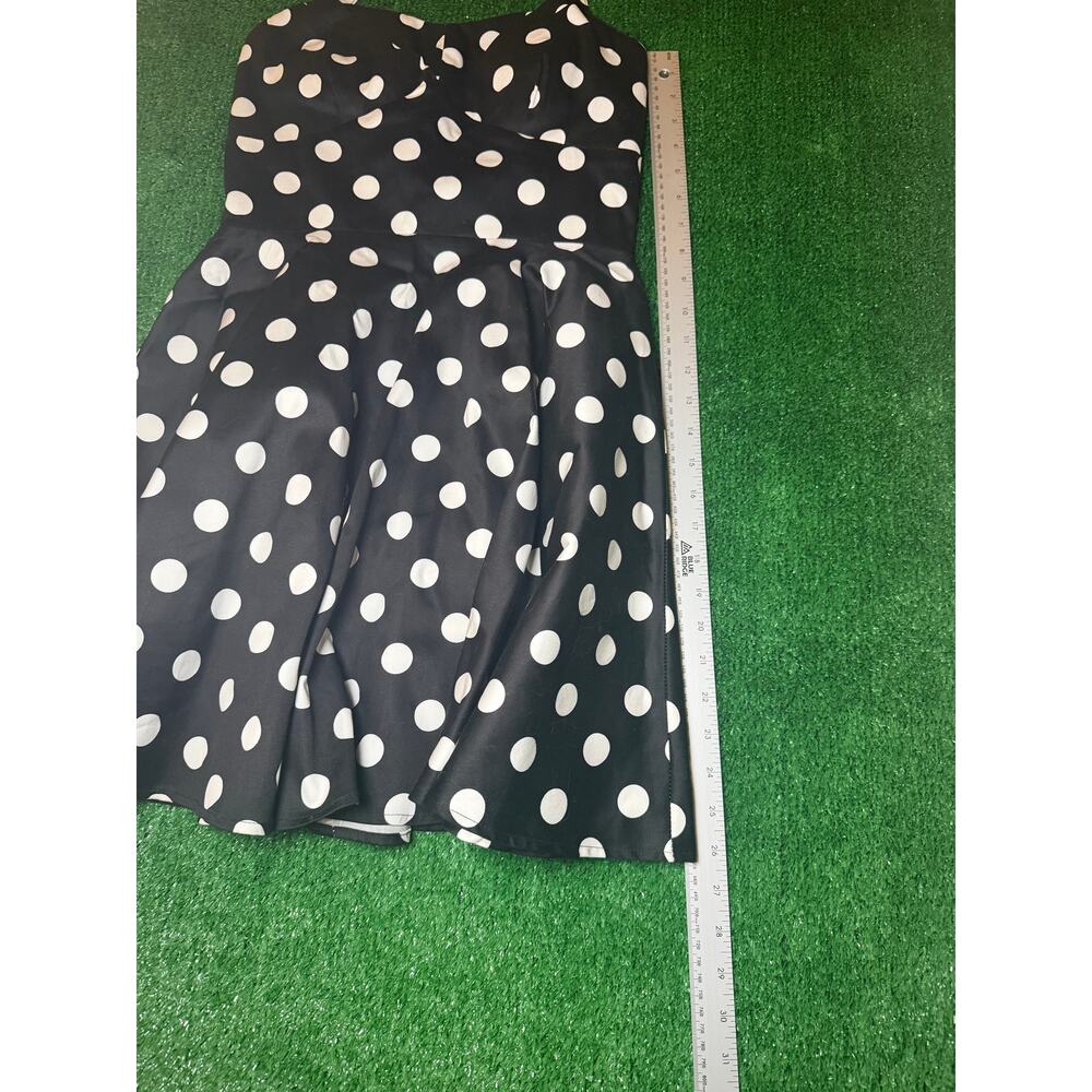 Ixia for Modcloth Traveling Cupcake Polka Dot Retro Rockabilly Dress Size M - Picture 8 of 12